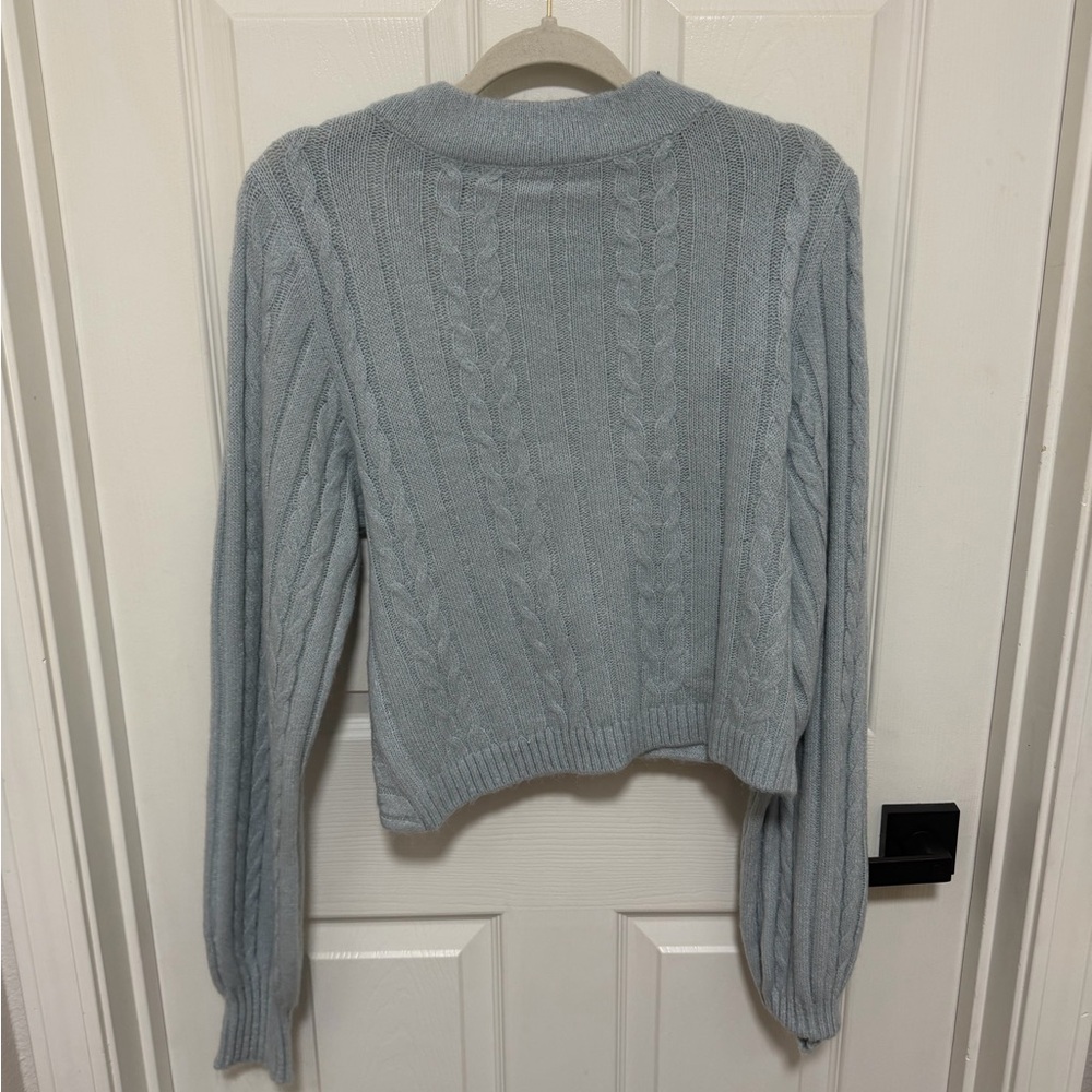Open Back Cable Knit Sweater
